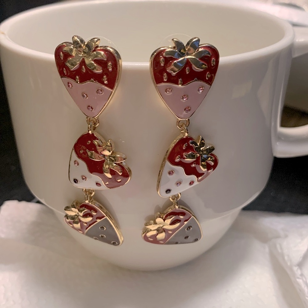Strawberry earrings